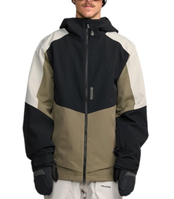 Volcom Men's Brighton Full Zip Jacket 滑雪外套 - Military
