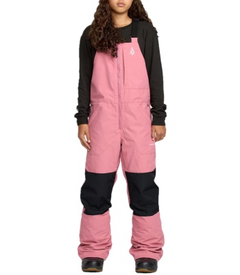 Volcom Junior's Barkley Insulated Bib 青年款吊帶滑雪褲 - Mesa Rose