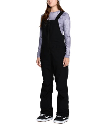 Volcom Women's Swift Bib Overall 吊帶款滑雪褲 - Black