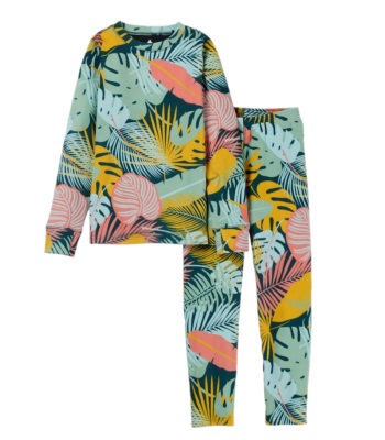 Burton Kid's Fleece Base Layer Set 兒童款抓絨內層衣褲 - Tropical