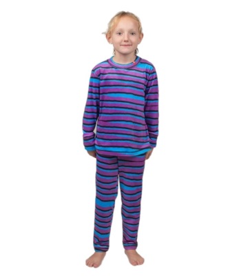 Airhole Junior Milk Fleece Thermal Set 兒童款抓絨保暖排汗衣褲 - Stripes