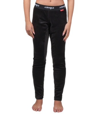 Airhole Women's Milk Fleece Thermal Bottom 抓絨排汗褲 - Black