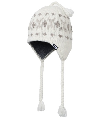 Dimito Simple Crochet Ear Flap Beanie 遮耳毛帽 - White