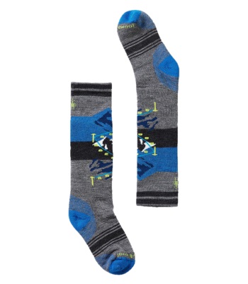 Smartwool 兒童款中量減震羊毛滑雪襪 - 纜車 中性灰