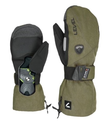 Level Biomex Protection Fly Mitt 護腕滑雪手套 - Olive Green