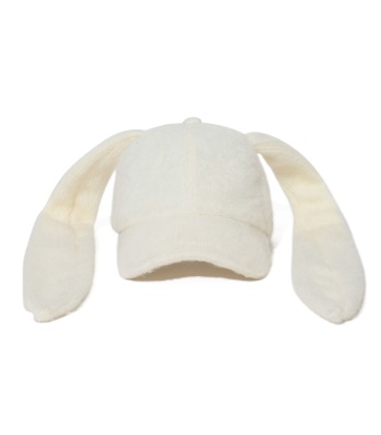 Bsrabbit Bunny Ear Faux Fur Cap 仿耳毛帽 -Cream