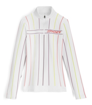 Spyder Women's Vivid 1/2 Zip 半開襟式底層衣 - Stripe
