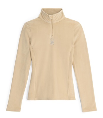 Spyder Women's Shimmer Bug 1/2 Zip 半開襟式抓絨中層衣 - Sanddune