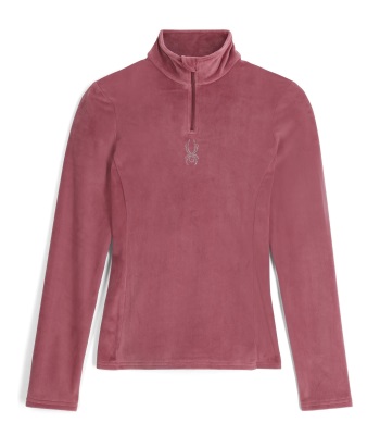 Spyder Women's Shimmer Bug 1/2 Zip 半開襟式抓絨中層衣 - Acai