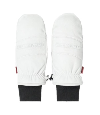 SpecialGuest SG Lambskin Mittens 皮革滑雪手套 - White