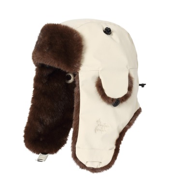 Eb's Flight Cap 毛皮絨飛行帽 - L.Beige