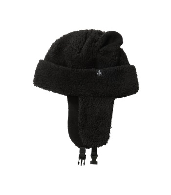 Eb's Boa Flap Beanie 遮耳毛帽 - Black