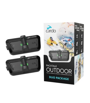 Cardo Packtalk Outdoor 戶外運動通訊藍牙耳機 - 黑色雙入組