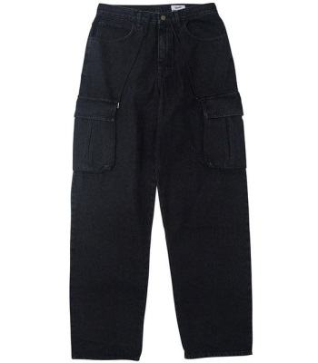 Bsrabbit Cargo Loosefit Denim Pants 寬鬆牛仔長褲 - Black