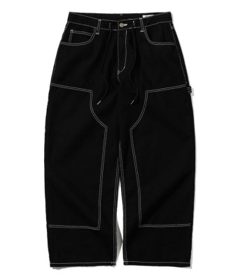 Bsrabbit Work Widefit Oxford Pants 寬鬆牛津長褲 - Black