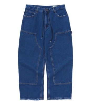 Bsrabbit Work Widefit Denim Pants 寬鬆牛仔長褲 - Deep Blue