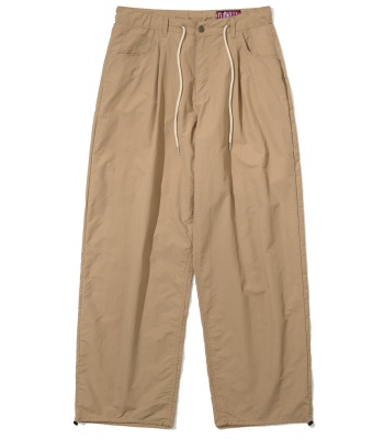 Bsrabbit Mid90 Baggy Nylon Pants 寬鬆尼龍長褲 - Beige