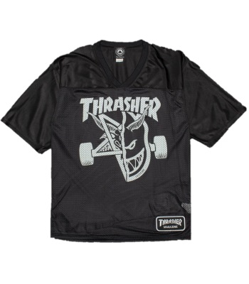 Thrasher x Spitfire Thrash & Burn Football Jersey 短袖透氣球衣