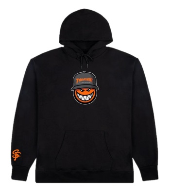 Thrasher x Spitfire SF Loc Hoodie 連帽運動衫 - Black