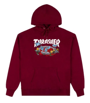 Thrasher Blood Bath Hoodie 連帽運動衫 - Maroon