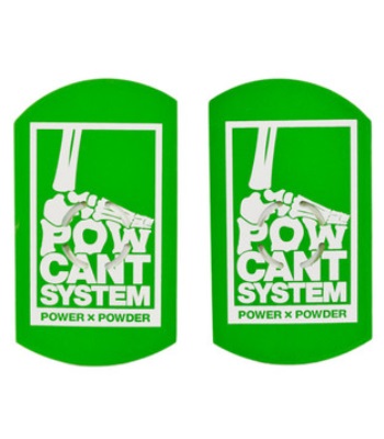 POW CANT SYSTEM 2degree PLATE - green 固定器側傾墊