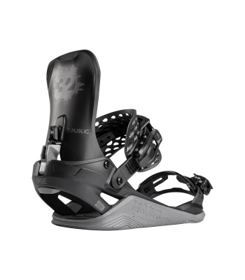 ThirtyTwo Basin Public Fase™ Bindings 滑雪板固定器 - Black/Gray