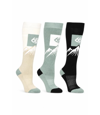 686 Snow Caps Women's Socks 滑雪襪 (3-Pack)
