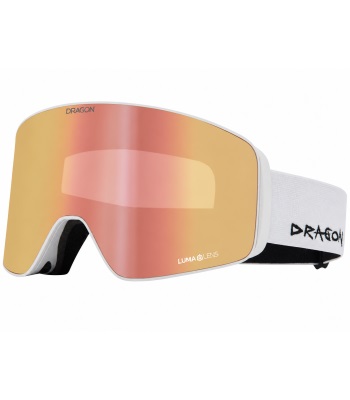 Dragon Asian Fit SLAIN MAG Cylindrical Goggle 無邊框柱面磁吸式滑雪鏡(亞洲版) - Off White / Bonus Lens