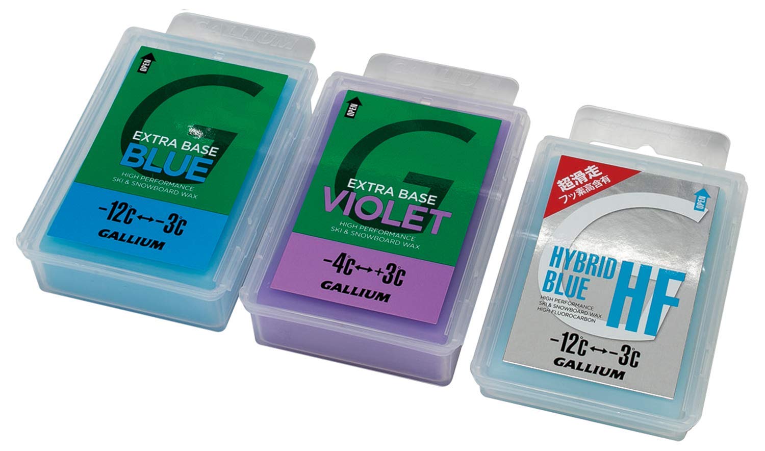 Gallium HF BLUE WAX set 雪板蠟套裝組- ALL RIDE SKATE/SURF/SNOW