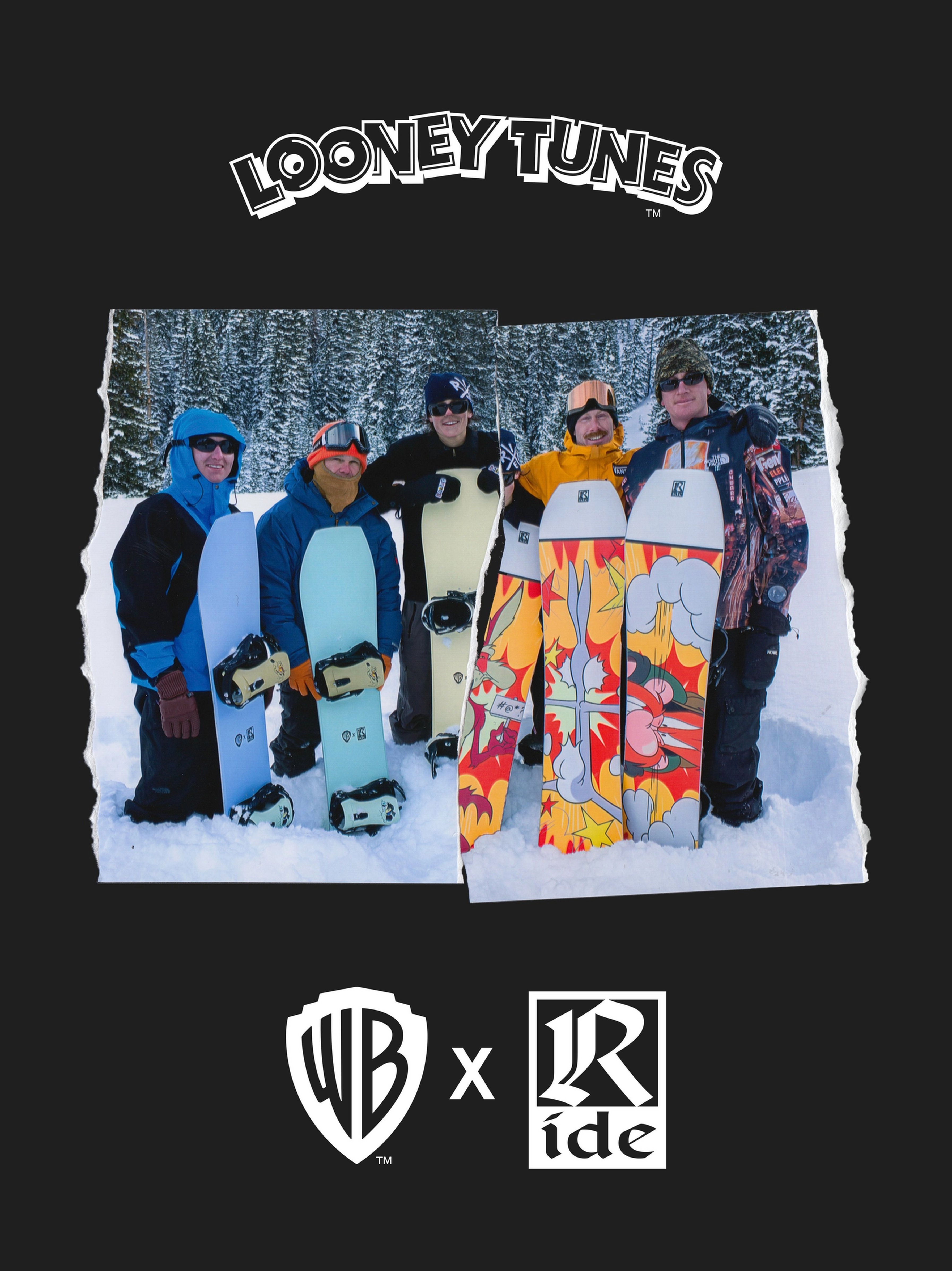 RIDE x Looney Tunes Warpig MD Snowboard 2023 聯名款滑雪板 ALL RIDE SKATE